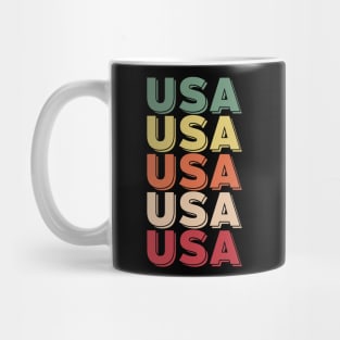 U.S.A HOT TRENDY VINTAGE RETRO INDEPENDENCE DAY 4TH JULY TEE Mug